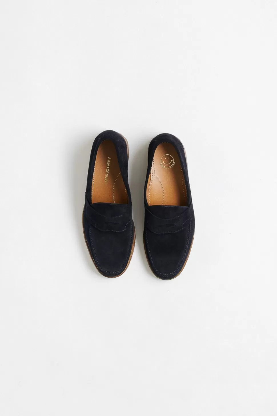 Men A Kind of Guise Footwear>Bari Loafer Dark Azzurro