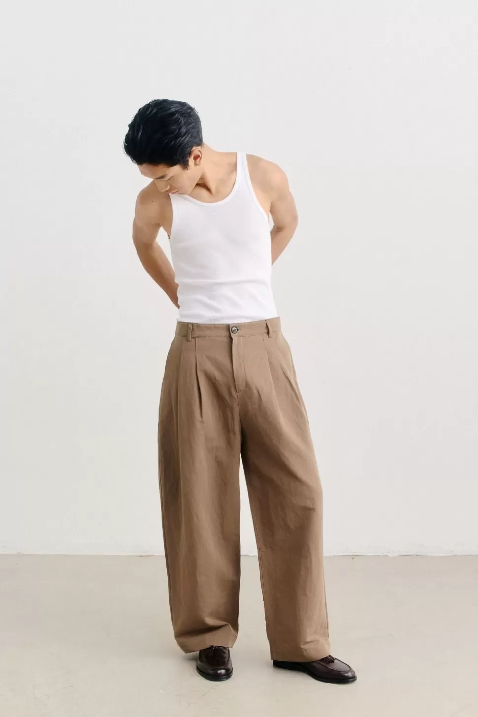 Men A Kind of Guise Pants>Flexible Wide Trousers