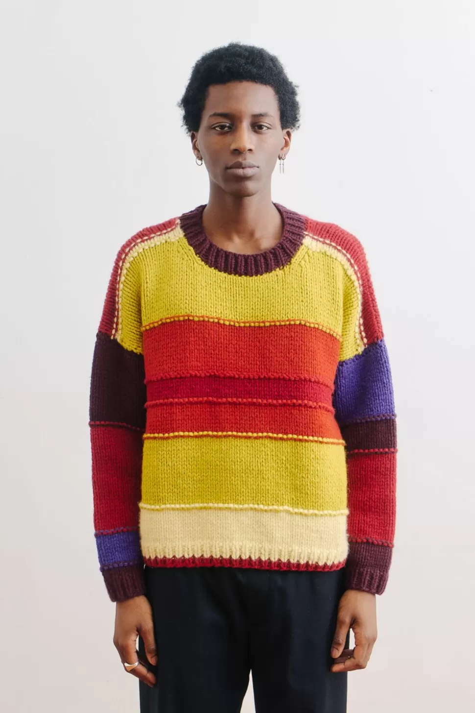 Men A Kind of Guise Knitwear & Jersey>Hruni Handknitted Crewneck (Online Exclusive)